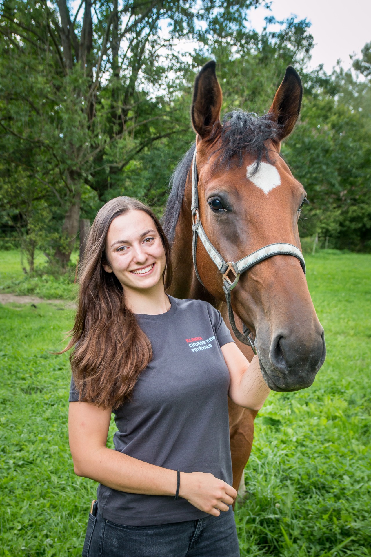 Tato fotka je mojí oblíbenou pracovní vzpomínkou na mé milované Klinice chorob koní Petřvald